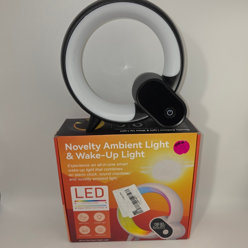 Shenzhen Bolong Smart Wake-Up Light Alarm Clock Black BL-HXD03 Excellent LED RGB